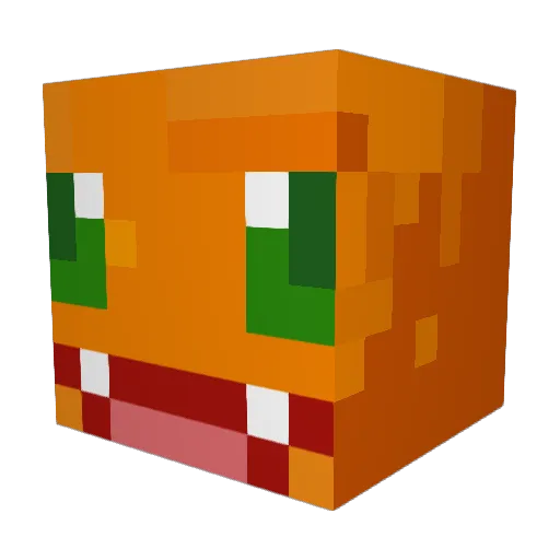 Maxtallica Minecraft avatar head, 3D render