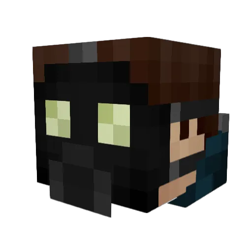 Maxtheghost Minecraft avatar head, 3D render