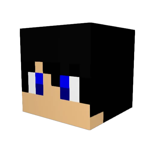 Maxtix_G Minecraft avatar head, 3D render