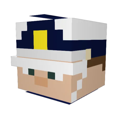 Maxtron2000 Minecraft avatar head, 3D render