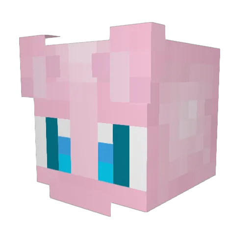 MaxuplonMC Minecraft avatar head, 3D render