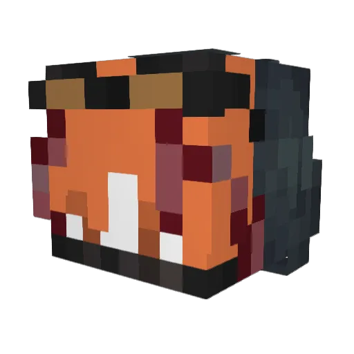 Maxw_ Minecraft avatar head, 3D render