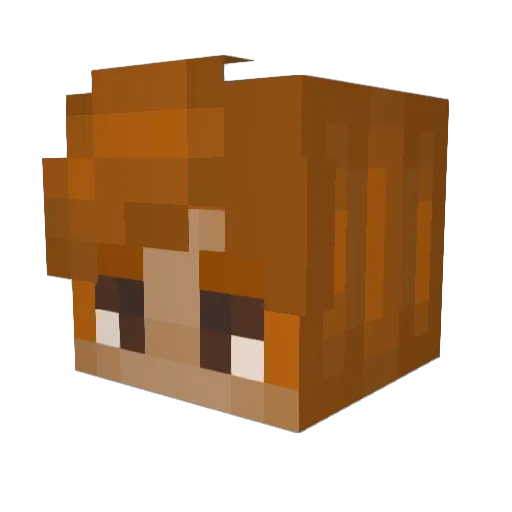 Maxward_05 Minecraft avatar head, 3D render