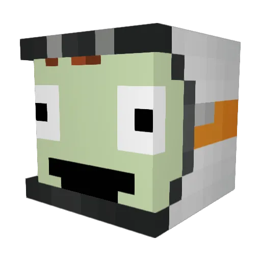 Maxwell2421 Minecraft avatar head, 3D render