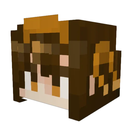 Maxwell3000 Minecraft avatar head, 3D render