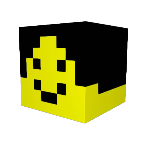 Maxwell7708 Minecraft avatar head, 3D render