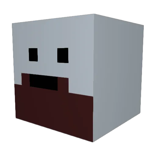 Maxx2712 Minecraft avatar head, 3D render