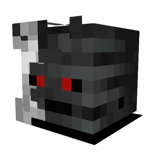 MaxxLV Minecraft avatar head, 3D render