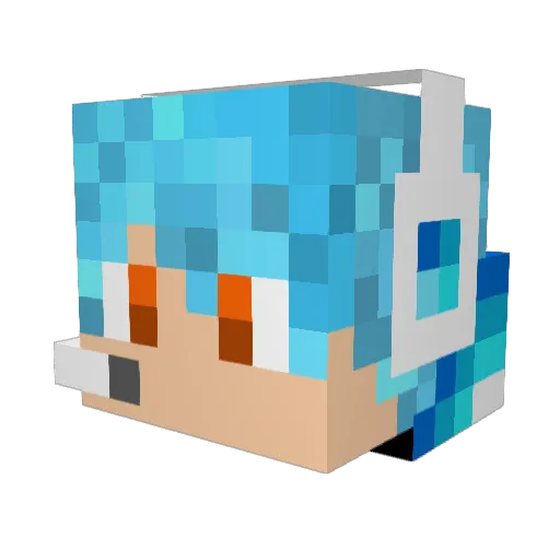 MaxxTheSavageYT Minecraft avatar head, 3D render