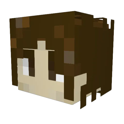 Maxxfranco Minecraft avatar head, 3D render