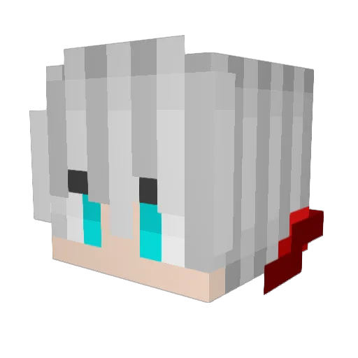 Maxxiong Minecraft avatar head, 3D render