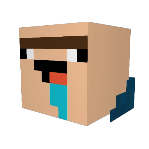 Maxxor Minecraft avatar head, 3D render