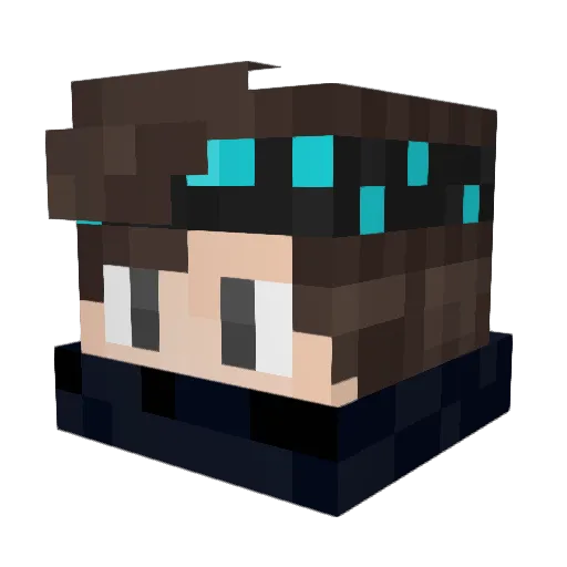 Maxxx21 Minecraft avatar head, 3D render