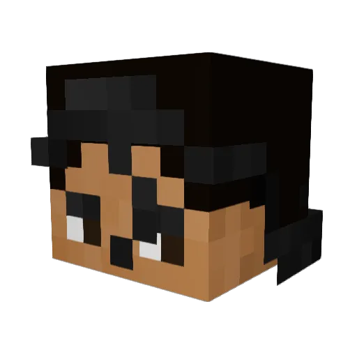 Maxxx_V2 Minecraft avatar head, 3D render