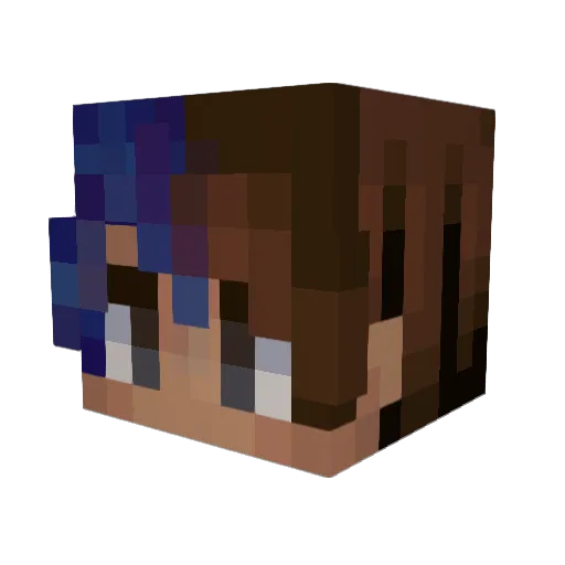 Maxxy1327 Minecraft avatar head, 3D render