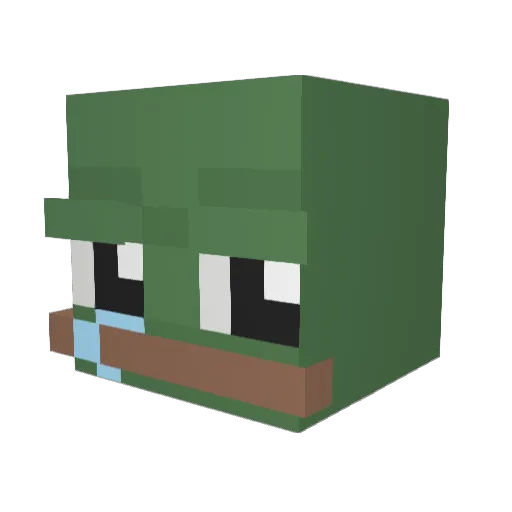 Maxxy_GG Minecraft avatar head, 3D render