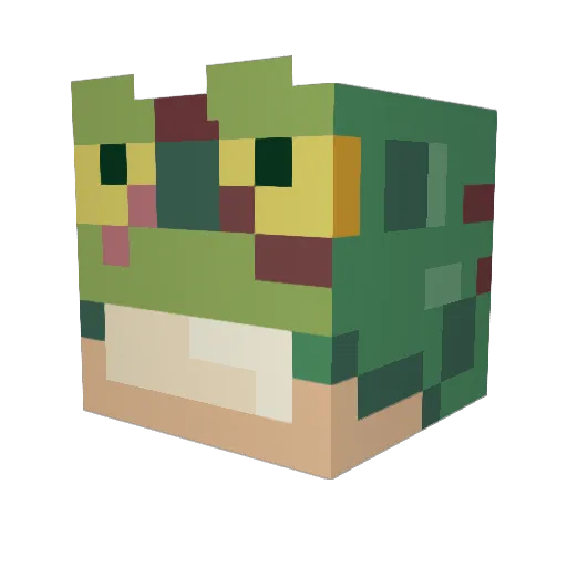Maxy188 Minecraft avatar head, 3D render