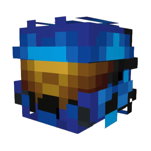 MaxyTreu Minecraft avatar head, 3D render