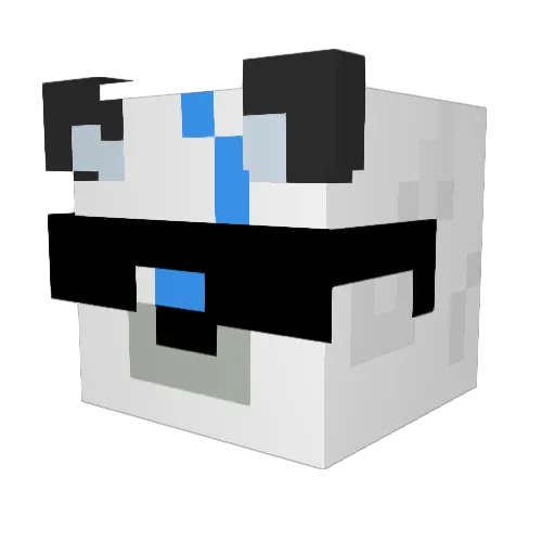 Maxy_fur2 Minecraft avatar head, 3D render