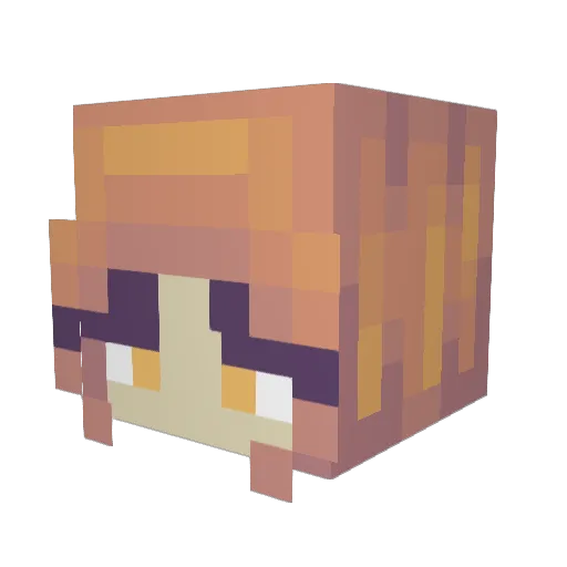 MaxymAtKadx Minecraft avatar head, 3D render