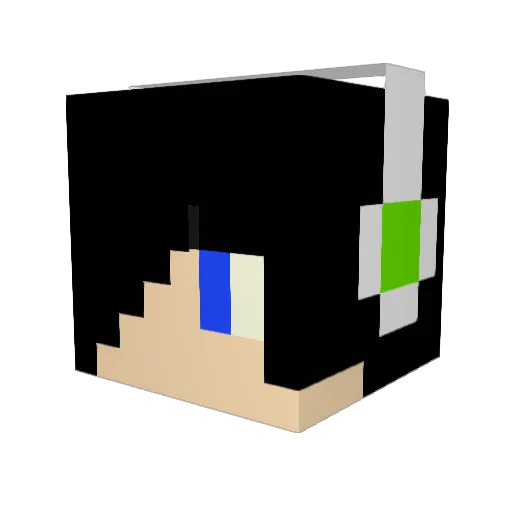 Maxyme111 Minecraft avatar head, 3D render