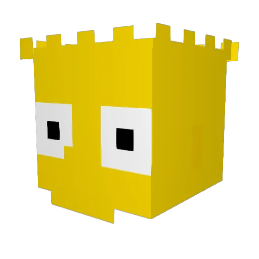 MaxytheMaxican Minecraft avatar head, 3D render