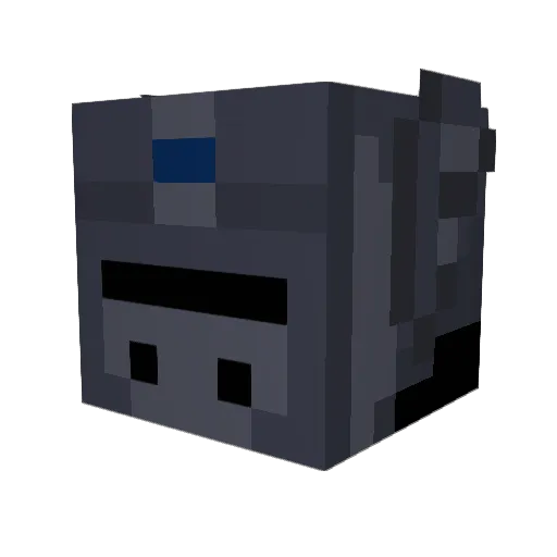 Maxzomy Minecraft avatar head, 3D render