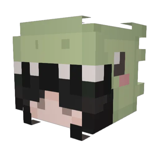 May707 Minecraft avatar head, 3D render