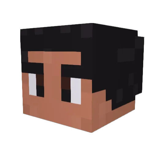 May9307 Minecraft avatar head, 3D render