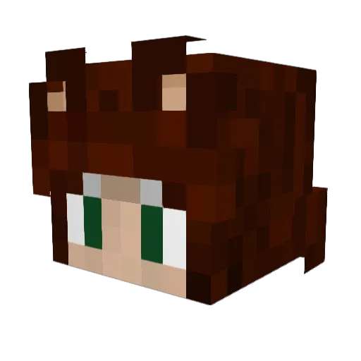 MayBee42 Minecraft avatar head, 3D render