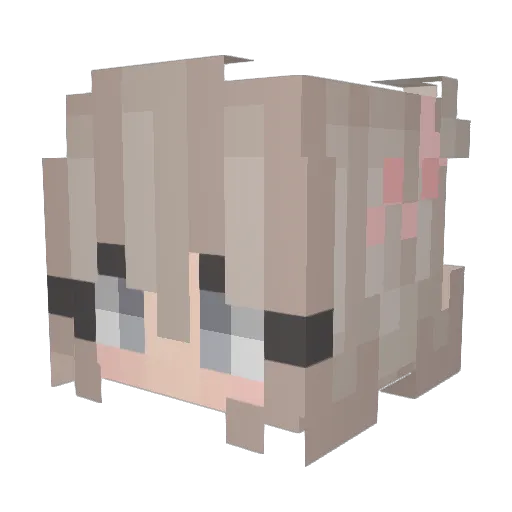 MayDayRains Minecraft avatar head, 3D render
