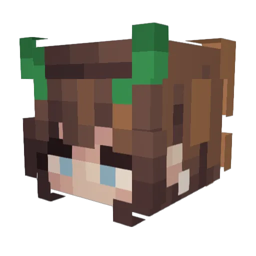 MayFairy Minecraft avatar head, 3D render