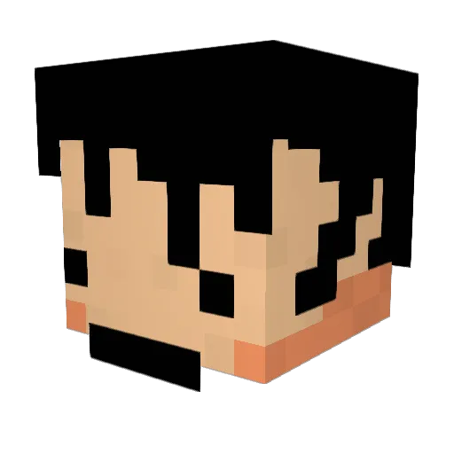 MayMatinee Minecraft avatar head, 3D render