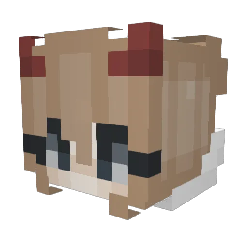 MayPlays_MC Minecraft avatar head, 3D render