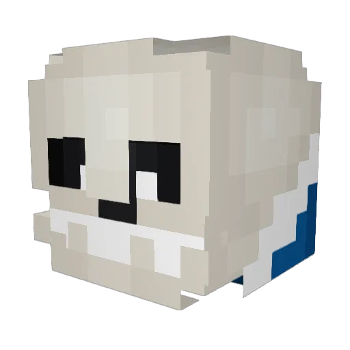 May_B_Not Minecraft avatar head, 3D render