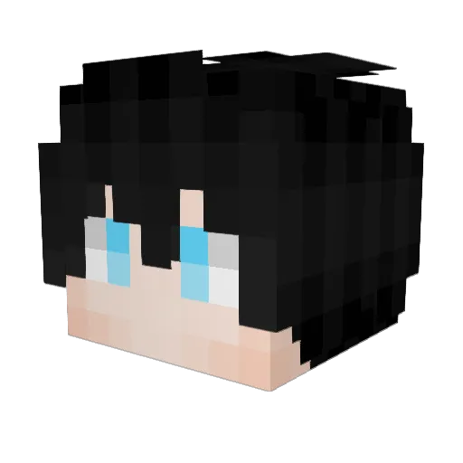 May_Block Minecraft avatar head, 3D render