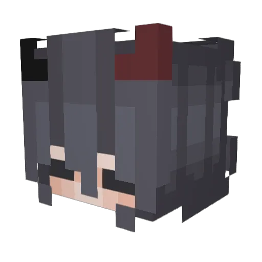 May_Roll Minecraft avatar head, 3D render