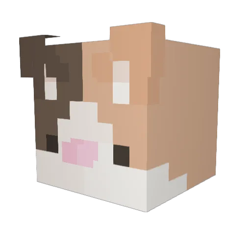 May_Zie Minecraft avatar head, 3D render