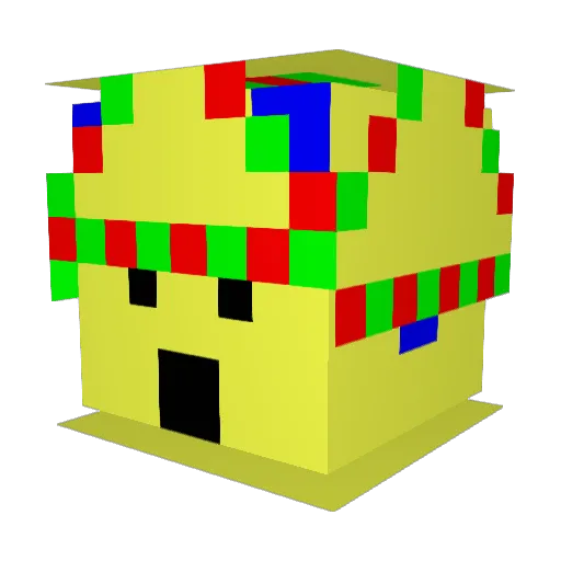 Maya123cats Minecraft avatar head, 3D render