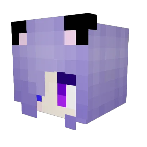Maya458 Minecraft avatar head, 3D render