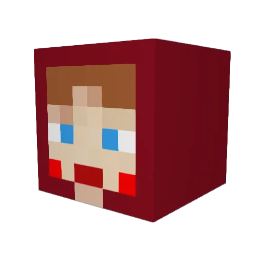Maya89 Minecraft avatar head, 3D render