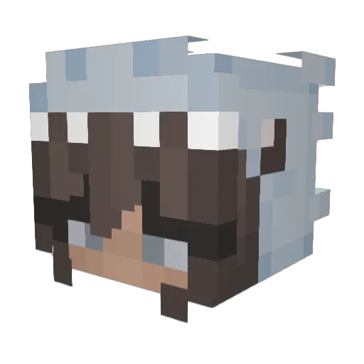 MayaBerg Minecraft avatar head, 3D render