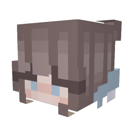 MayaGillham Minecraft avatar head, 3D render