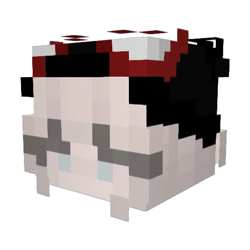 MayaLara Minecraft avatar head, 3D render