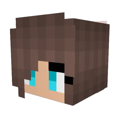 MayaPapaya_05 Minecraft avatar head, 3D render