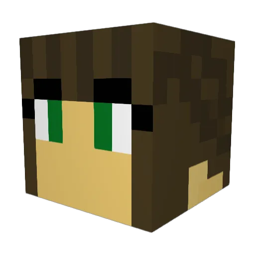 MayaPixel11 Minecraft avatar head, 3D render