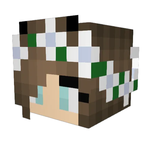 MayaTodtCrafts1 Minecraft avatar head, 3D render