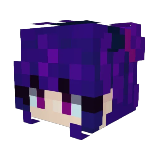 Maya_The_Cat Minecraft avatar head, 3D render