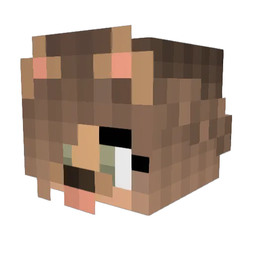 Mayakrogh Minecraft avatar head, 3D render