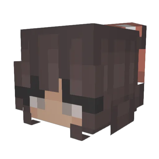 Mayan_Minecraft Minecraft avatar head, 3D render